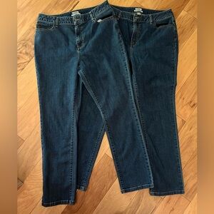 L.L. Bean classic Fit denim Jeans Size 14
